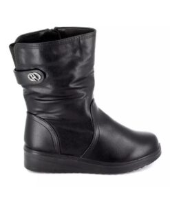 Γυναικεία μποτάκια μαύρα B SOFT 413-1