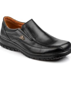 Ανδρικά μοκασίνια μαύρα BOXER 14747BLACK