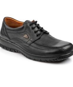 Ανδρικά παπούτσια δετά μαύρα BOXER 14748BLACK