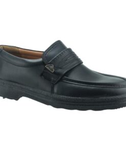 Ανδρικά ανατομικά μοκασίνια μαύρα BOXER 01547BLACK