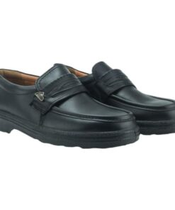 Alternative view of Ανδρικά ανατομικά μοκασίνια μαύρα BOXER 01547BLACK