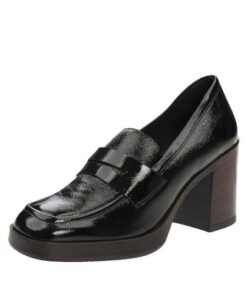 Alternative view of Γυναικεία μοκασίνια μαύρα λουστρίν RAGAZZA 0470-A