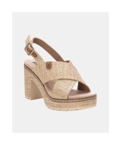 Alternative view of Γυναικεία πέδιλα από ψάθα REFRESH 172707BEIGE